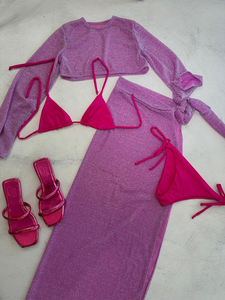 Pink Glitter 3pc