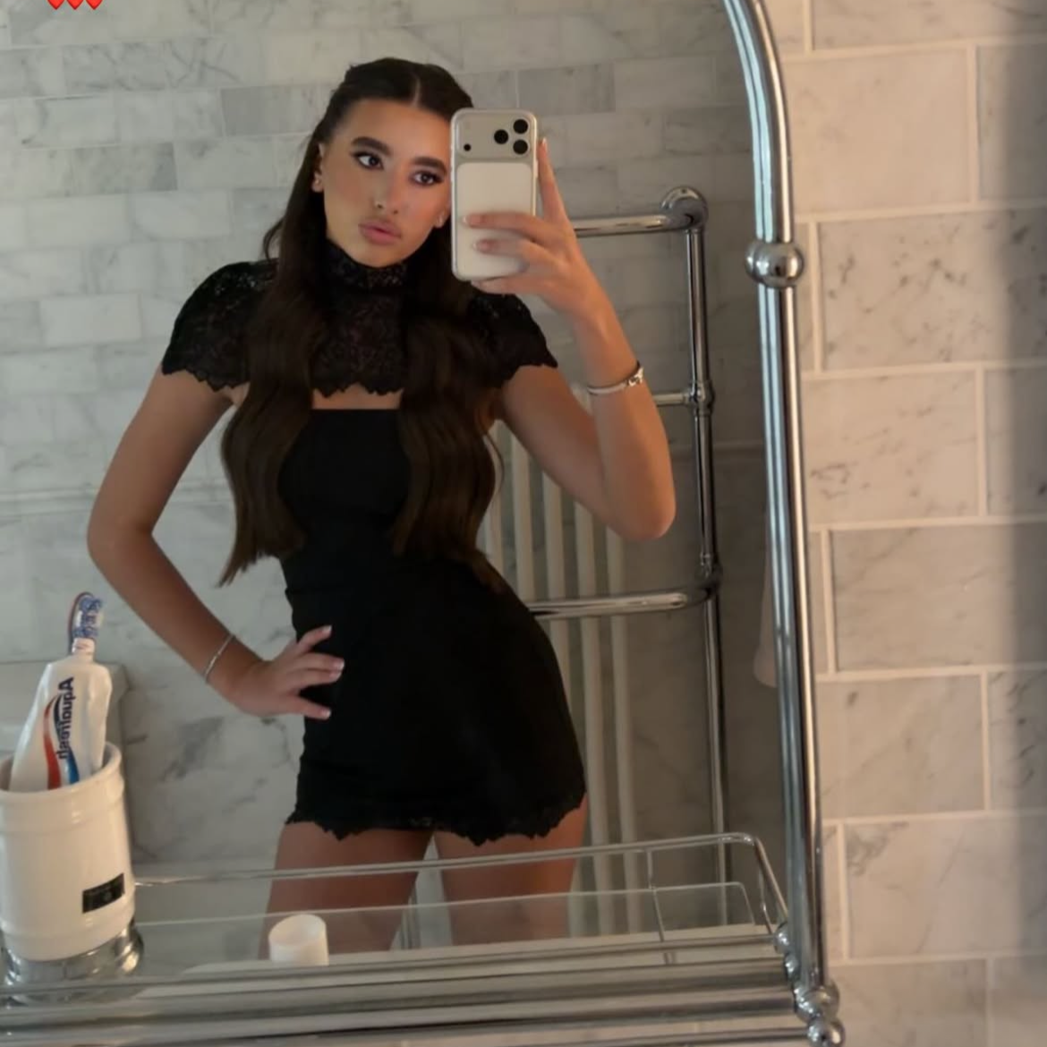 “AMOUR” Black dress